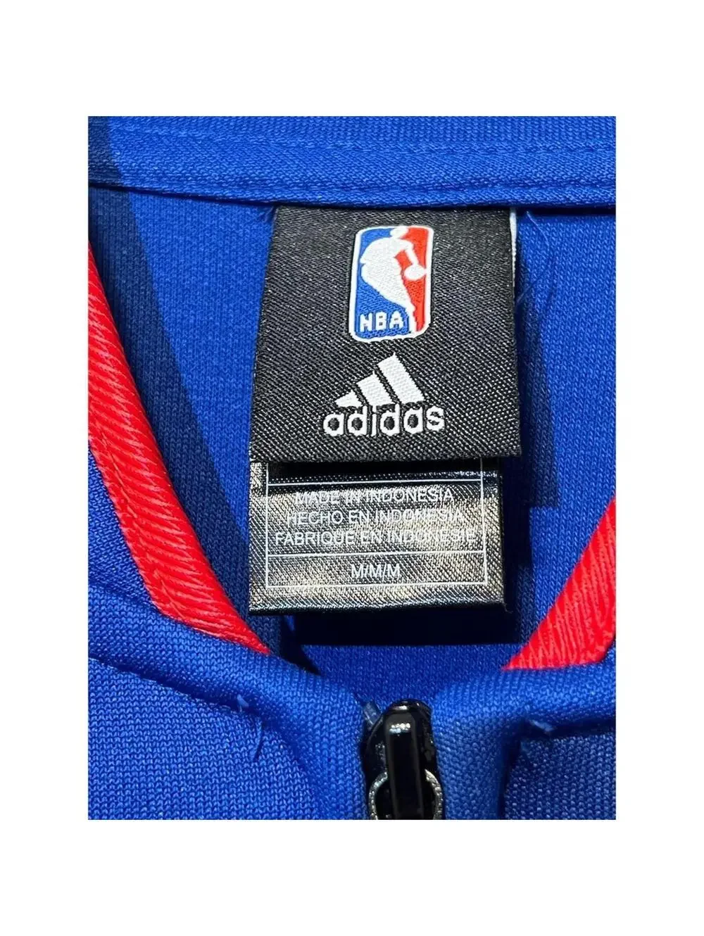 Adidas Detroit Pistons Varsity Jacket Men’s Medium Blue NBA Basketball Casual